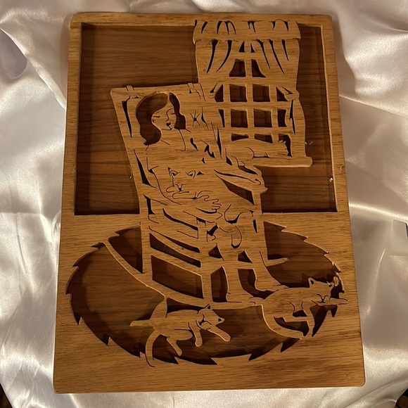 “Crazy Cat Lady” Cut Out Wood Art/ wall Hanging - Picture 2 of 7